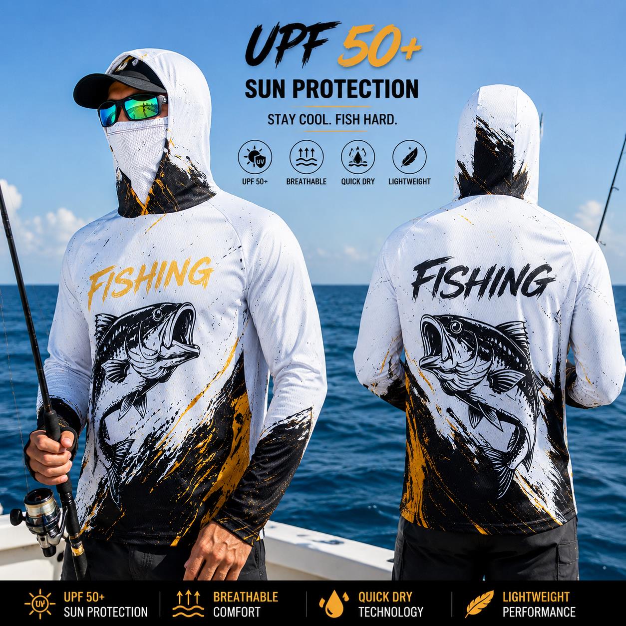 Koszulka wędkarska z długim rę – Fishing recenzja i cena