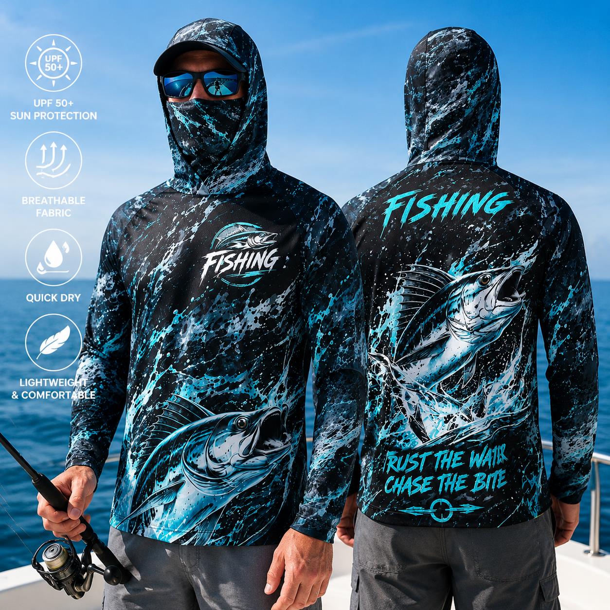 Koszulka wędkarska z długim rę – Fishing recenzja i cena