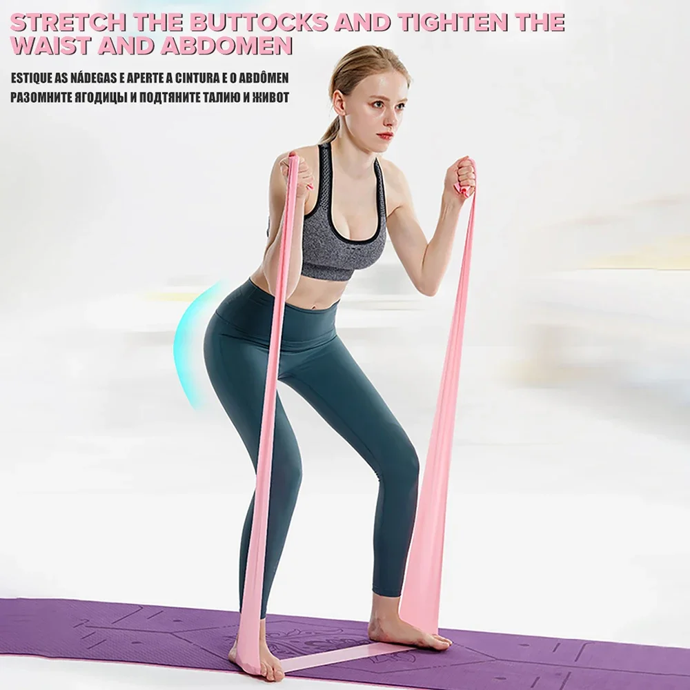Długość 200 cm, elastyczna taś – Pilates Bar Kit With Resistance Bands recenzja i cena